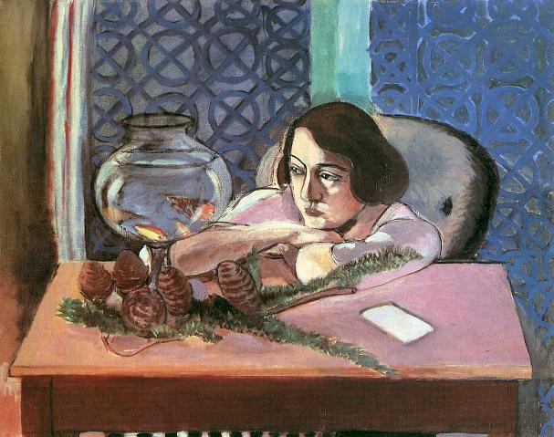 25 Matisse Femme et poissons rouges 1921